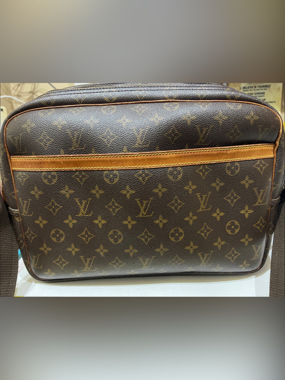 Louis Vuitton Monogram Messenger Bag in Brown and Tan